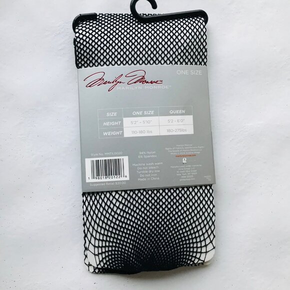 Marilyn Monroe Openwork  Tights Black Size : OS   MSRP : $20 - Picture 3 of 3